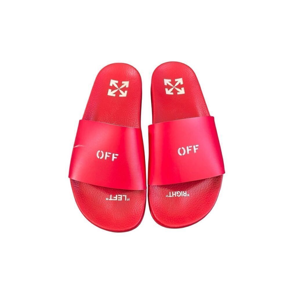 Off-White Logo-Print Pool Slides - image 1